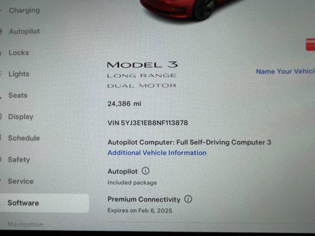 used 2022 Tesla Model 3 car, priced at $28,999