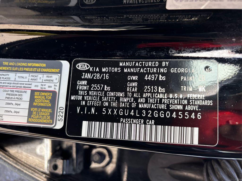 used 2016 Kia Optima car, priced at $11,571