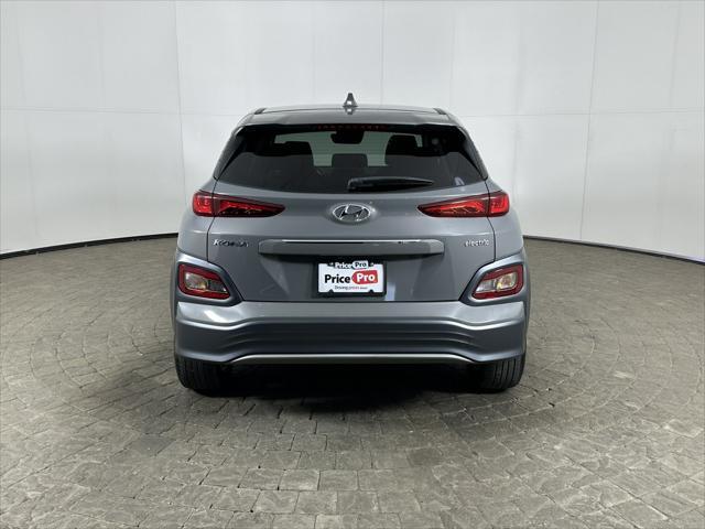 used 2021 Hyundai Kona EV car, priced at $18,500