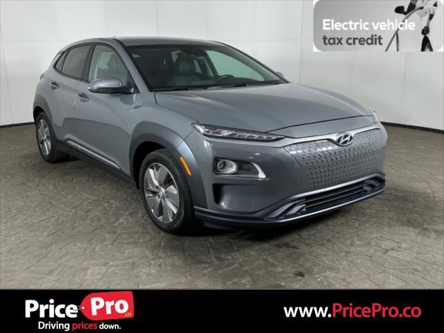 used 2021 Hyundai Kona EV car, priced at $18,500