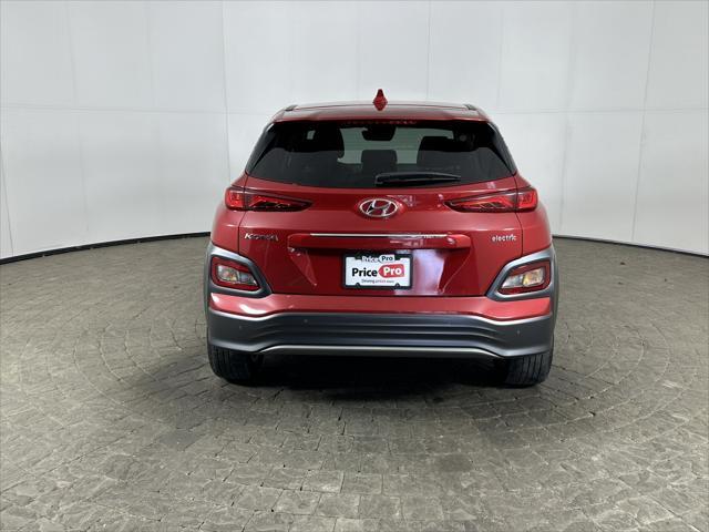 used 2021 Hyundai Kona EV car, priced at $17,500