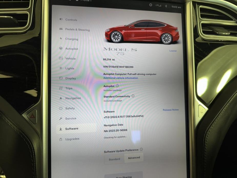 used 2017 Tesla Model S car, priced at $18,500