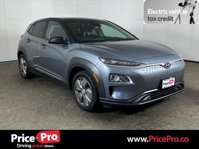 used 2021 Hyundai Kona EV car, priced at $14,998