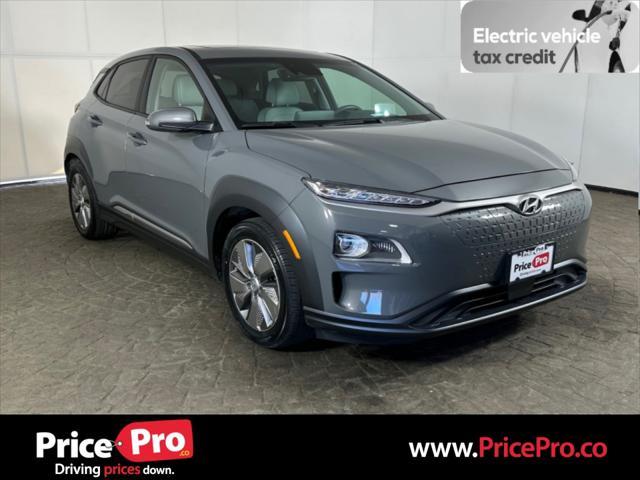 used 2021 Hyundai Kona EV car, priced at $18,500