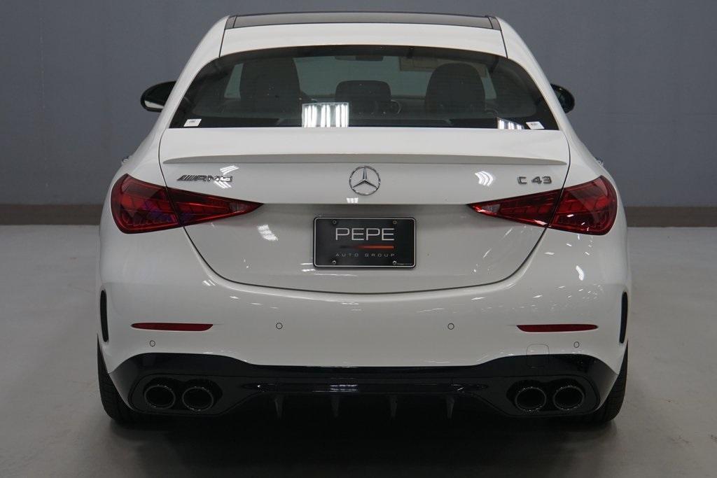 new 2025 Mercedes-Benz AMG C 43 car, priced at $70,945