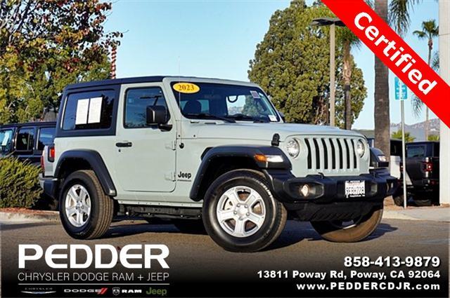 used 2023 Jeep Wrangler car, priced at $37,614