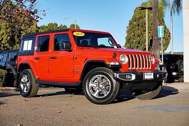 used 2021 Jeep Wrangler Unlimited car, priced at $34,057