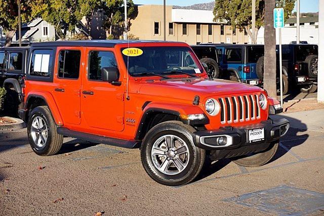 used 2021 Jeep Wrangler Unlimited car, priced at $34,057