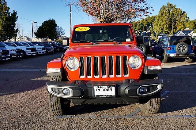 used 2021 Jeep Wrangler Unlimited car, priced at $34,057