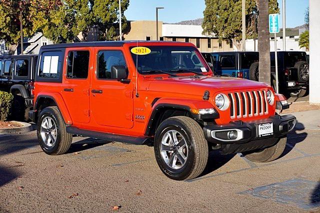 used 2021 Jeep Wrangler Unlimited car, priced at $34,057