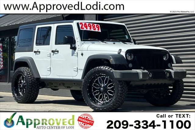 used 2018 Jeep Wrangler JK Unlimited car, priced at $24,989