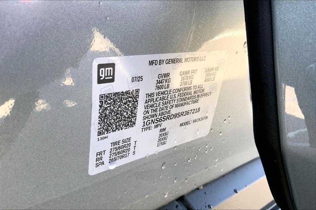 new 2025 Chevrolet Tahoe car, priced at $76,795