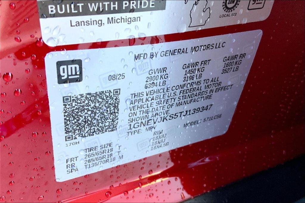 new 2026 Chevrolet Traverse car, priced at $54,615