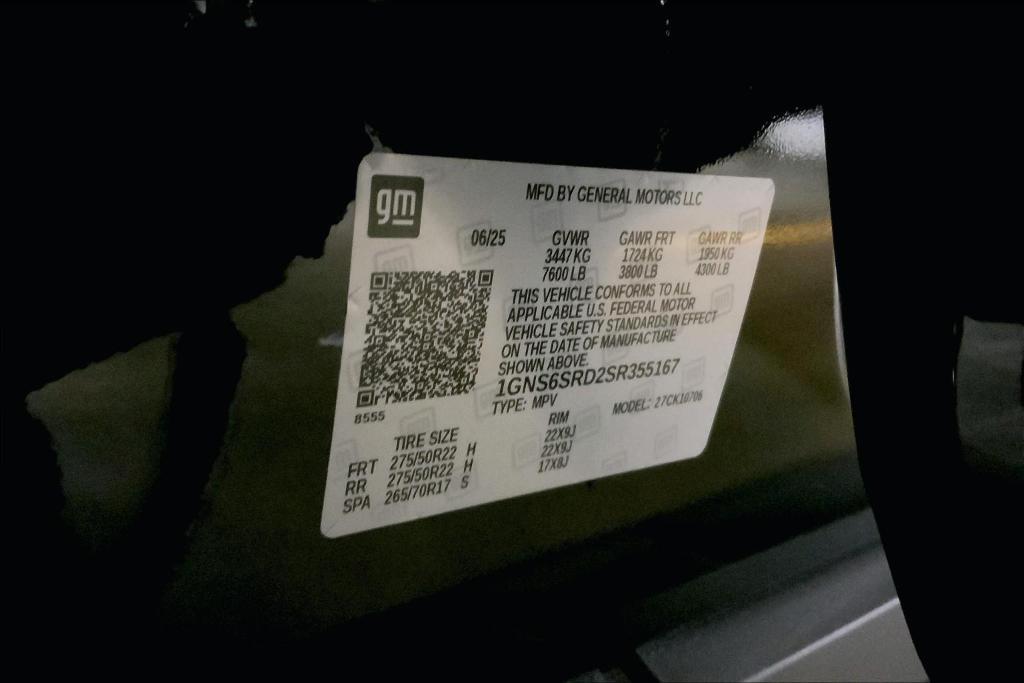 new 2025 Chevrolet Tahoe car, priced at $87,535
