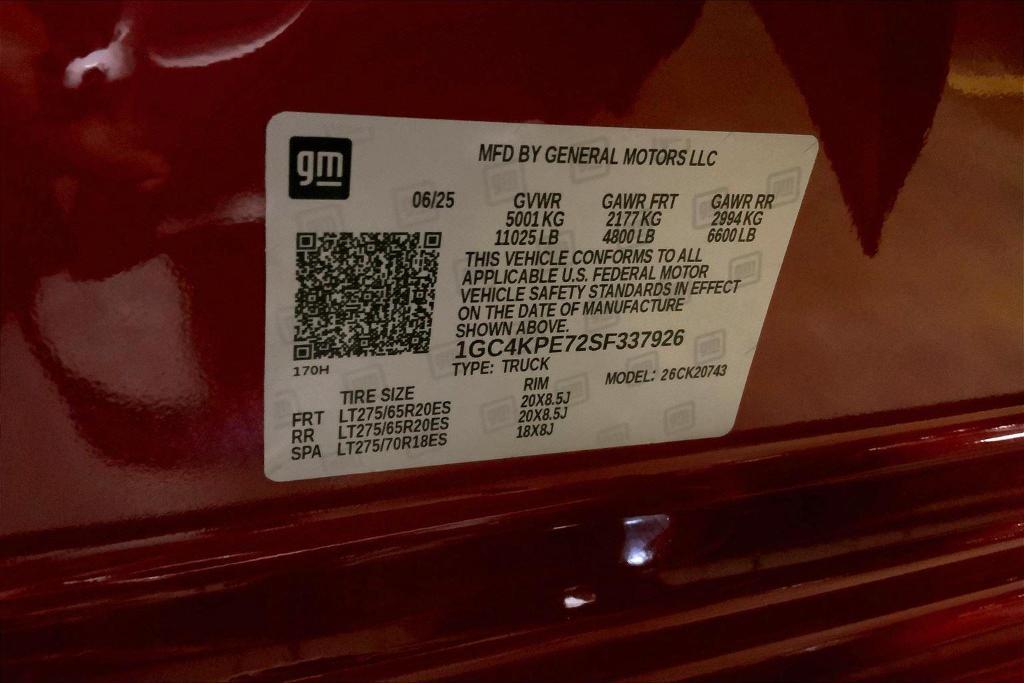 new 2025 Chevrolet Silverado 2500 car, priced at $71,225