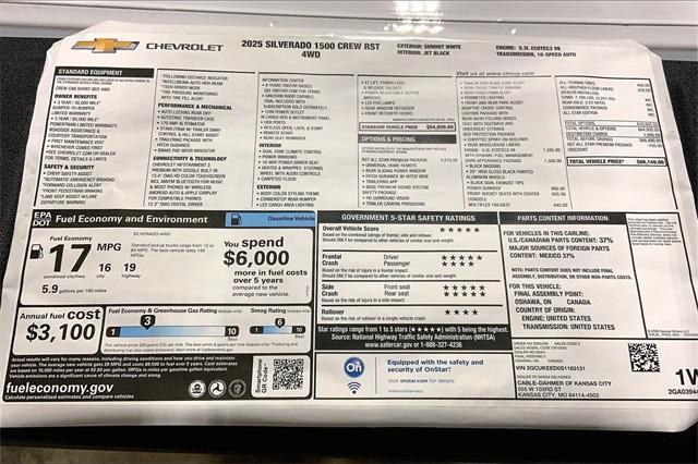 new 2025 Chevrolet Silverado 1500 car, priced at $57,640