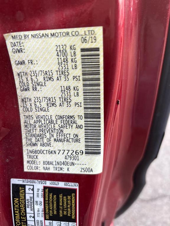 used 2019 Nissan Frontier car, priced at $18,995