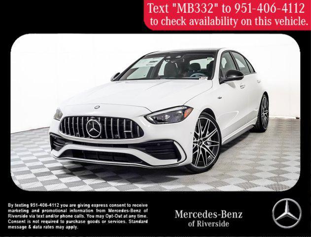 new 2025 Mercedes-Benz AMG C 43 car, priced at $73,265