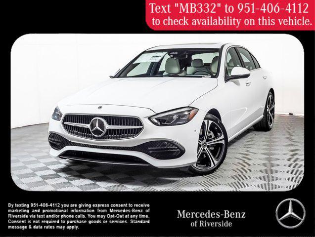 new 2025 Mercedes-Benz C-Class car, priced at $50,235