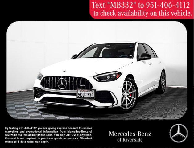 used 2023 Mercedes-Benz AMG C 43 car, priced at $51,991