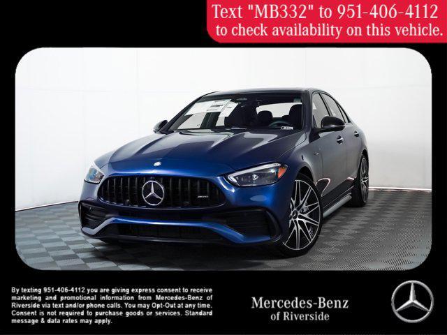 new 2025 Mercedes-Benz AMG C 43 car, priced at $72,480