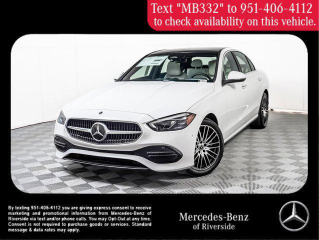 new 2025 Mercedes-Benz C-Class car, priced at $51,895