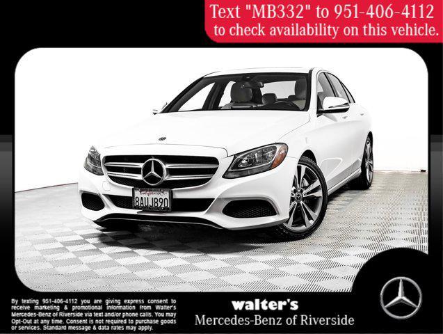 used 2018 Mercedes-Benz C-Class car, priced at $19,997