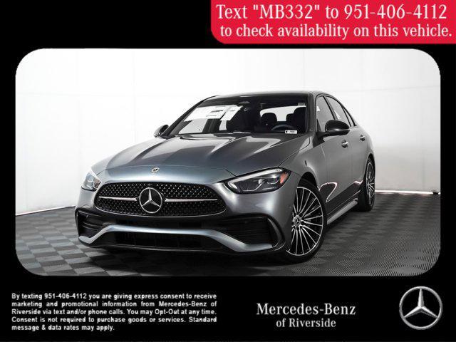 new 2025 Mercedes-Benz C-Class car, priced at $60,695