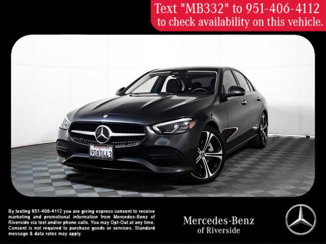 used 2022 Mercedes-Benz C-Class car, priced at $29,999