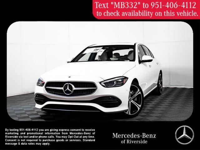 new 2025 Mercedes-Benz C-Class car, priced at $52,935