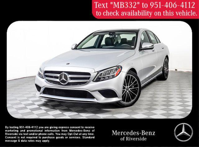 used 2021 Mercedes-Benz C-Class car, priced at $25,998