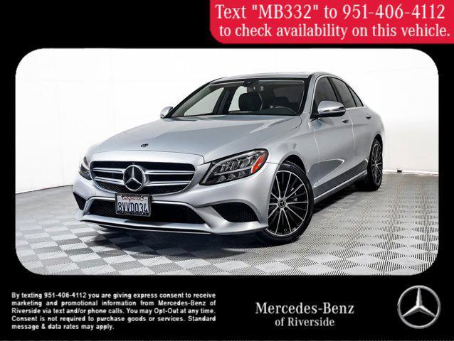 used 2021 Mercedes-Benz C-Class car, priced at $27,997