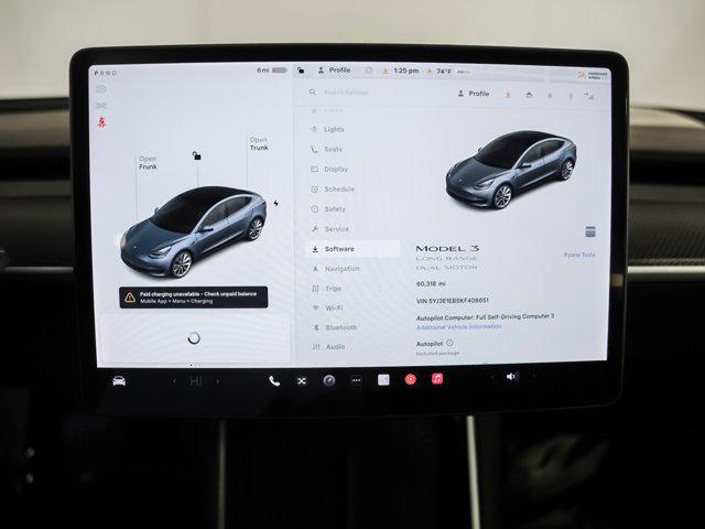 used 2019 Tesla Model 3 car, priced at $19,999