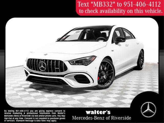 new 2025 Mercedes-Benz AMG CLA 45 car, priced at $75,495