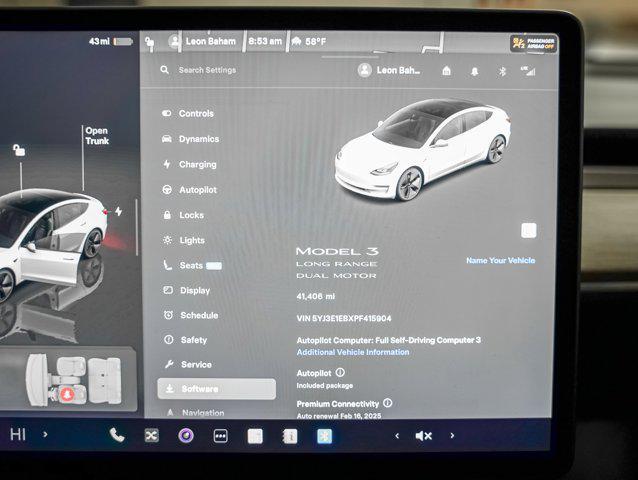 used 2023 Tesla Model 3 car, priced at $27,500