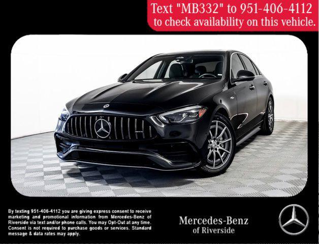 used 2023 Mercedes-Benz AMG C 43 car, priced at $49,999