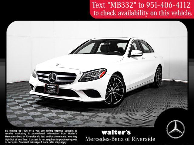 used 2021 Mercedes-Benz C-Class car, priced at $29,997