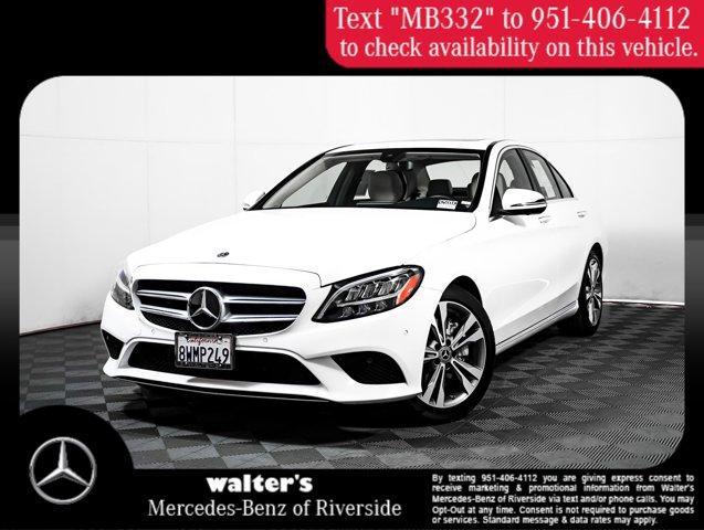 used 2021 Mercedes-Benz C-Class car, priced at $35,998