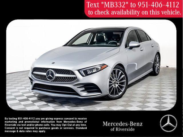 used 2021 Mercedes-Benz A-Class car, priced at $25,500