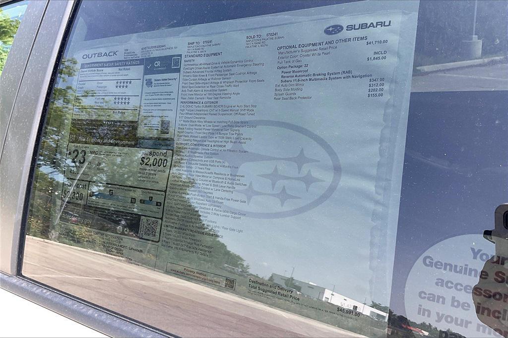 new 2025 Subaru Outback car, priced at $42,805
