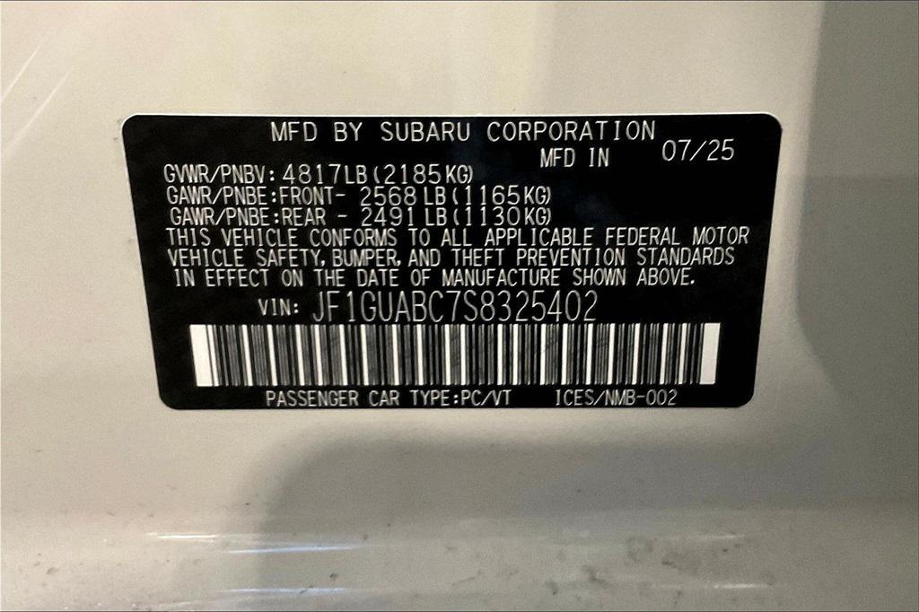 new 2025 Subaru Impreza car, priced at $24,750