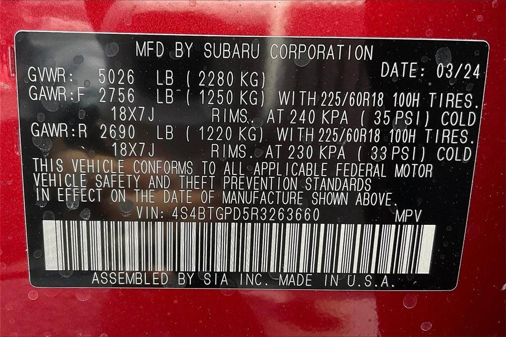 new 2024 Subaru Outback car, priced at $45,054