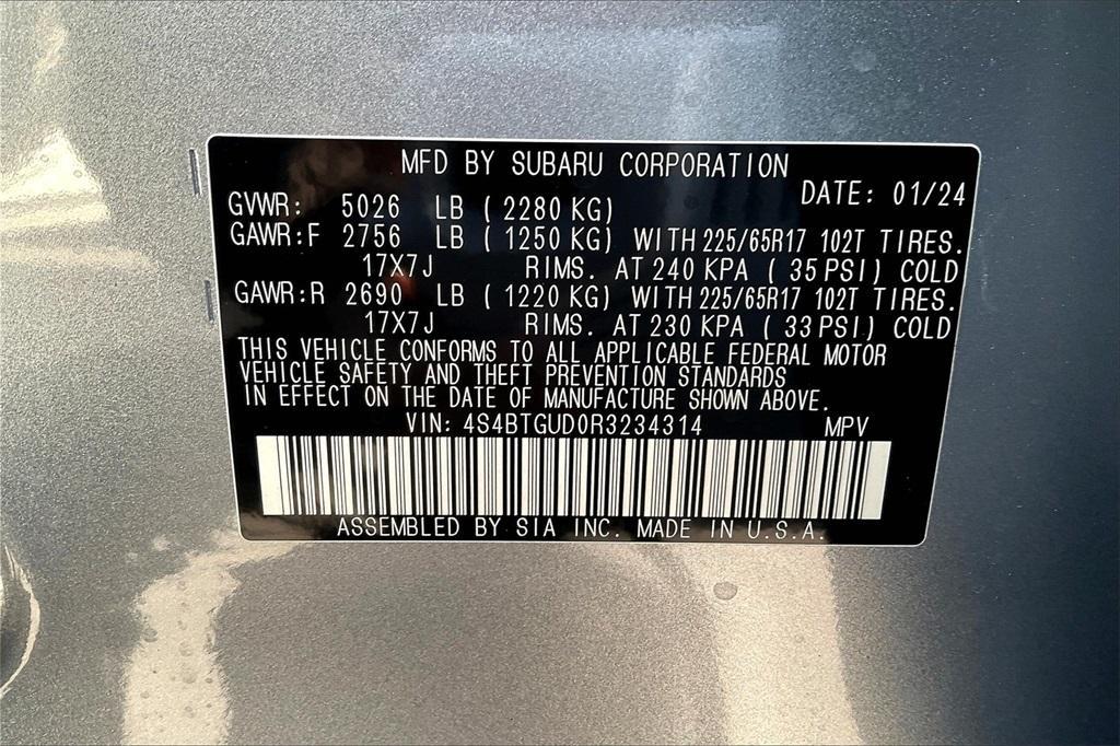 new 2024 Subaru Outback car, priced at $43,755