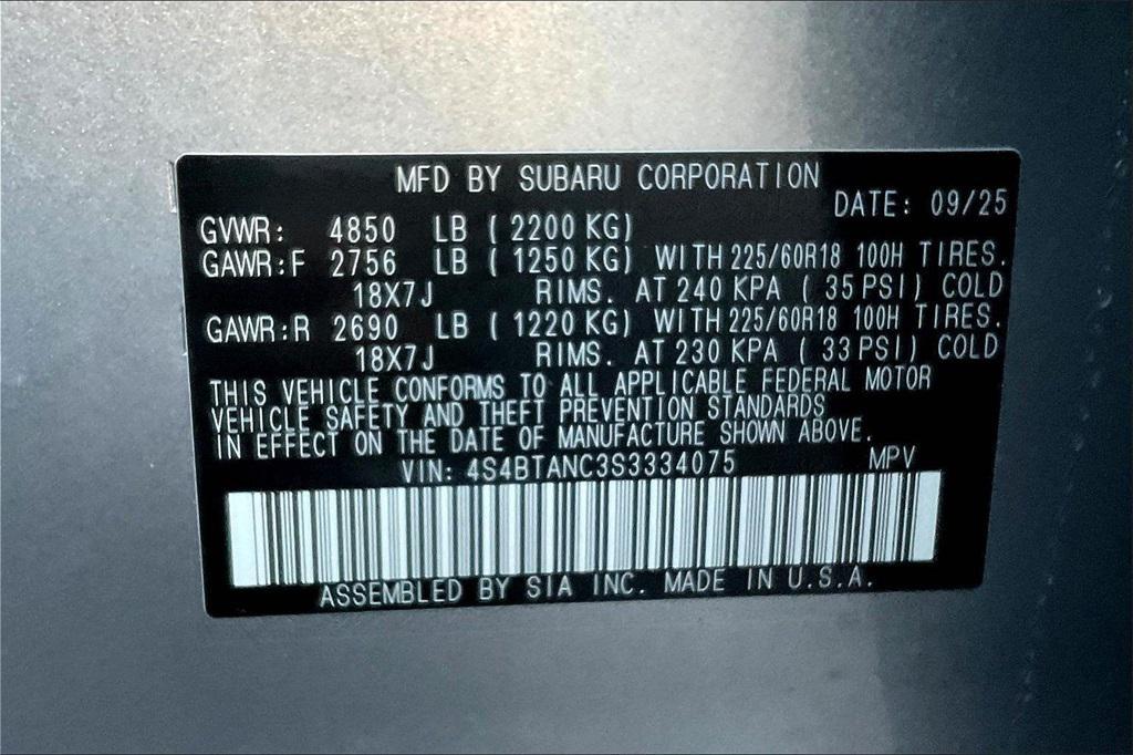 new 2025 Subaru Outback car, priced at $39,423