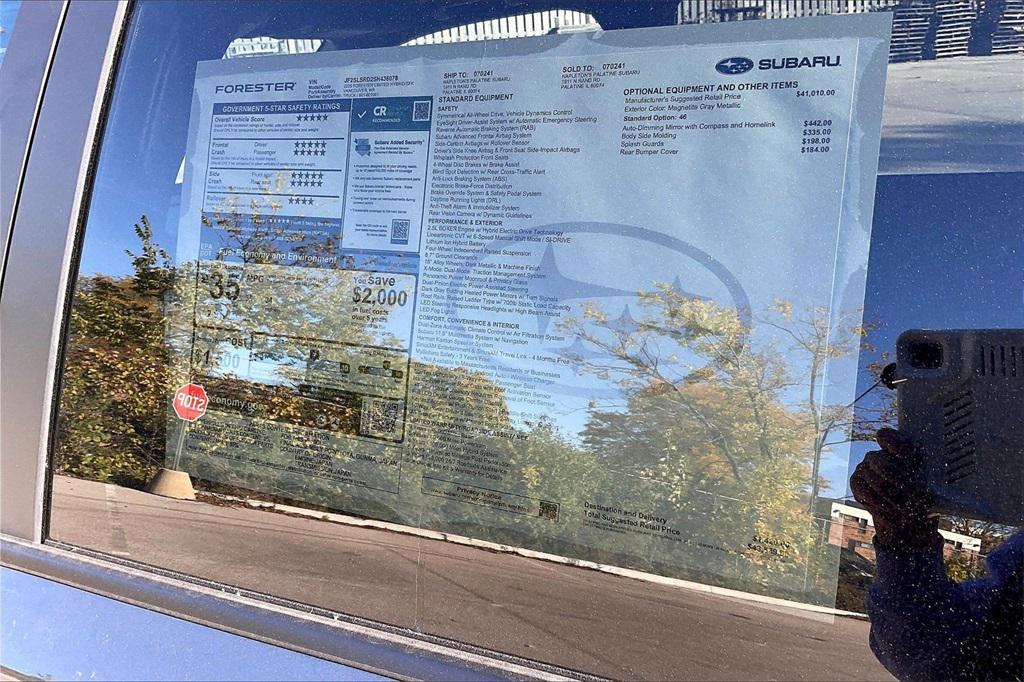 new 2025 Subaru Forester Hybrid car, priced at $40,537