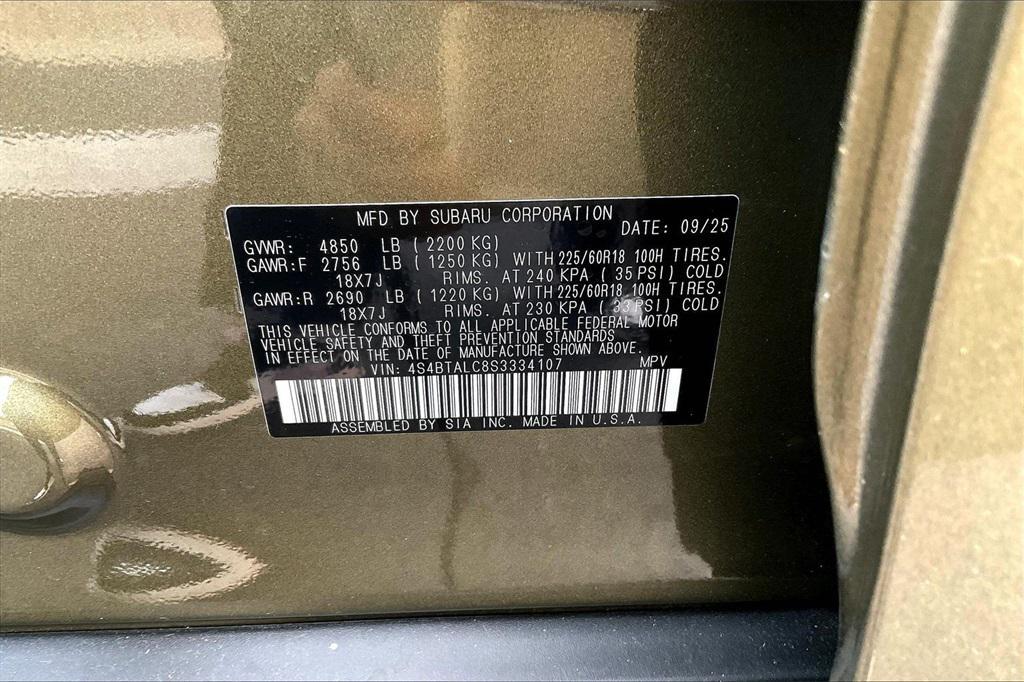 new 2025 Subaru Outback car, priced at $37,803