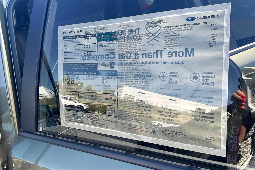new 2025 Subaru Forester car, priced at $41,189