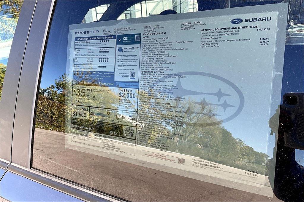 new 2025 Subaru Forester Hybrid car, priced at $36,742