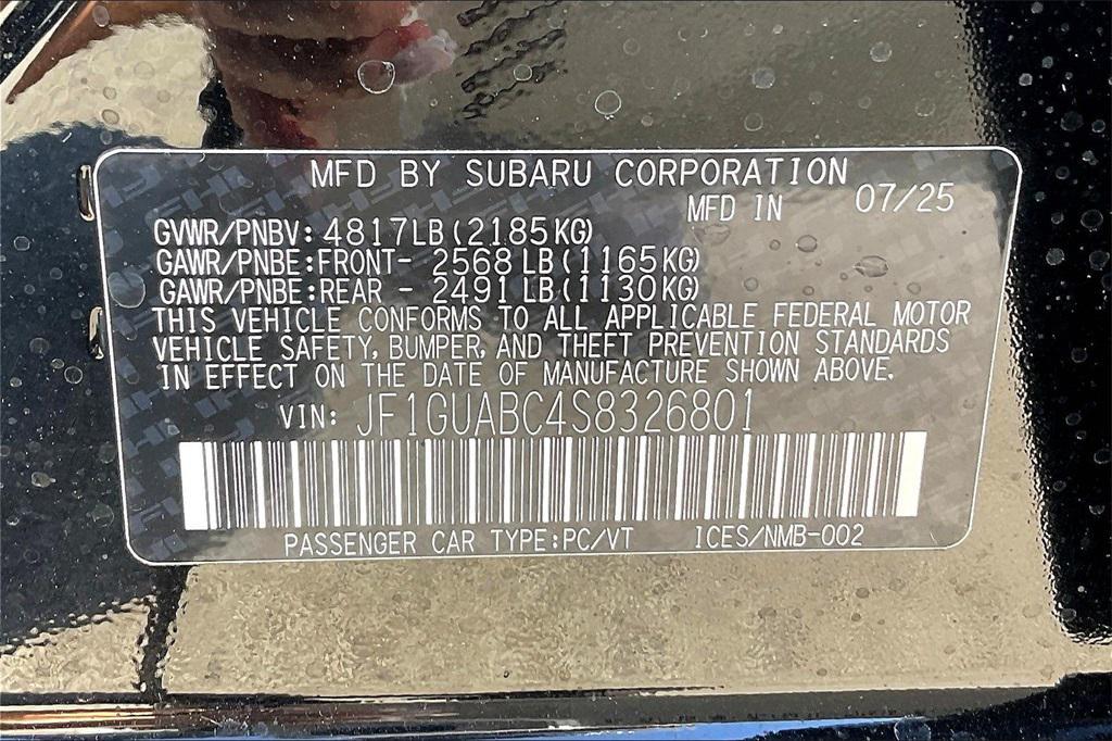 new 2025 Subaru Impreza car, priced at $24,750