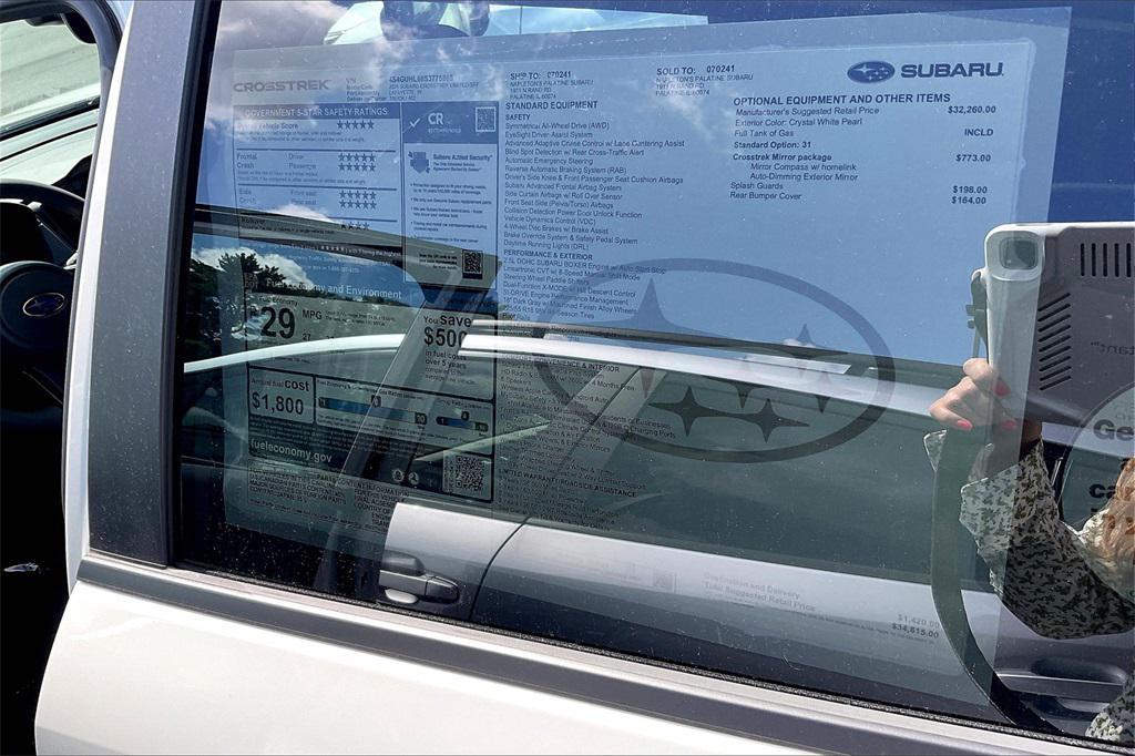 new 2025 Subaru Crosstrek car, priced at $32,731